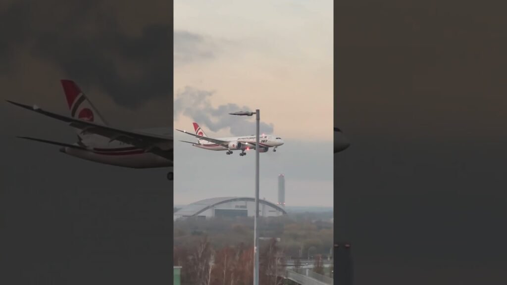 Biman 787 Close Up Arrivals Heathrow 4K #Shorts