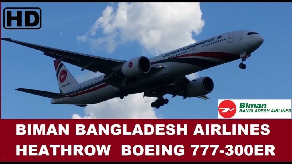 Biman Bangladesh Airlines | Boeing 777-300ER | London Heathrow Landing | HD