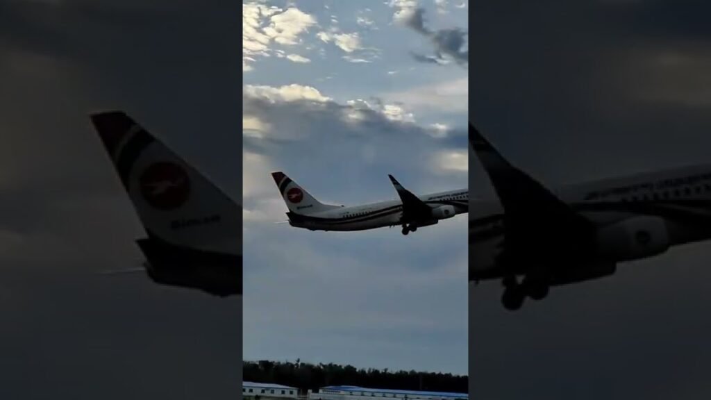 Cox’s bazar airport, Biman Bangladesh airlines take off.