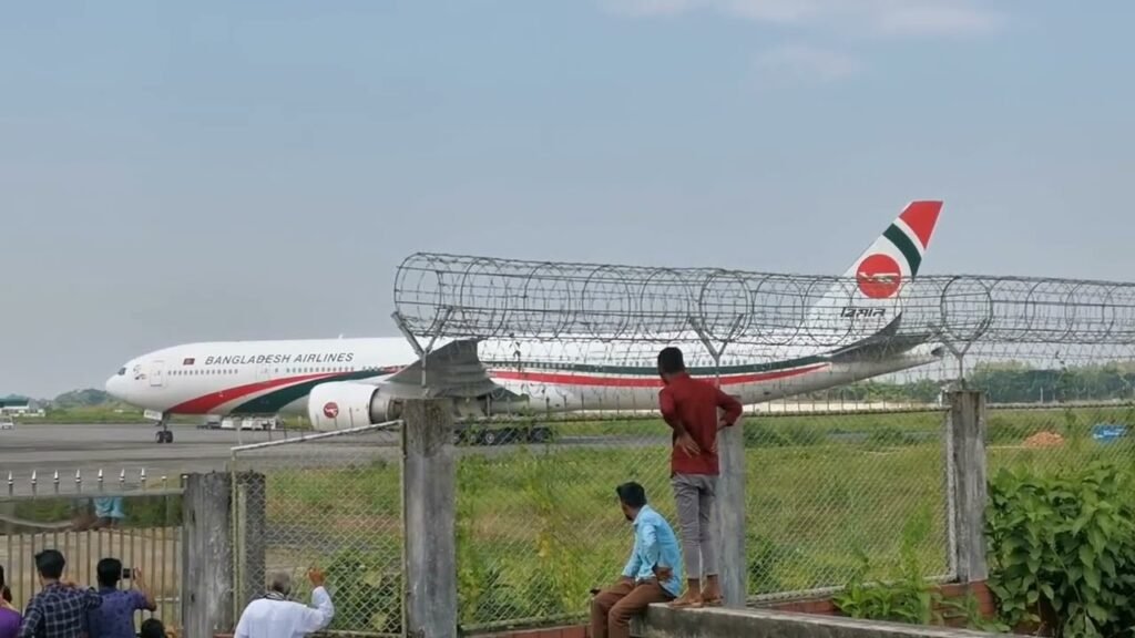 Biman Bangladesh Airlines (Boeing 777-300er) Parking in Sylhet @Thowhidul_Islam