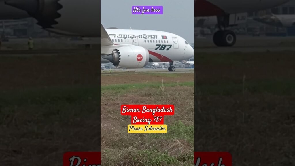 Plane landing video | airplane landing sound | plane sportting | biman Boeing 787 #shorts #viral