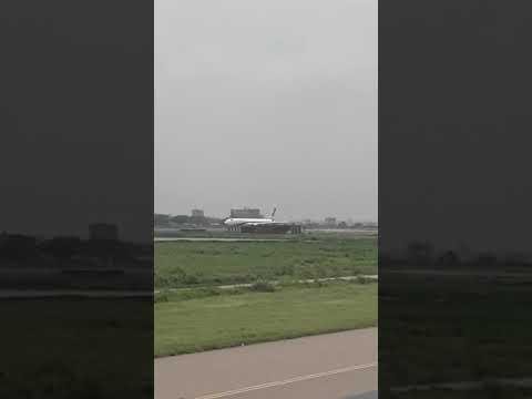 Take off moment of Biman Bangladesh Airlines